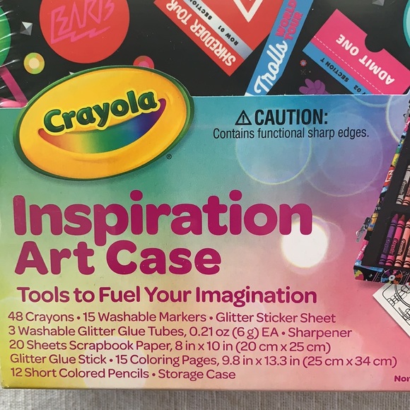 Crayon Dreamworks Trolls world tour inspiration art case kids art set over 110pc - Picture 4 of 4